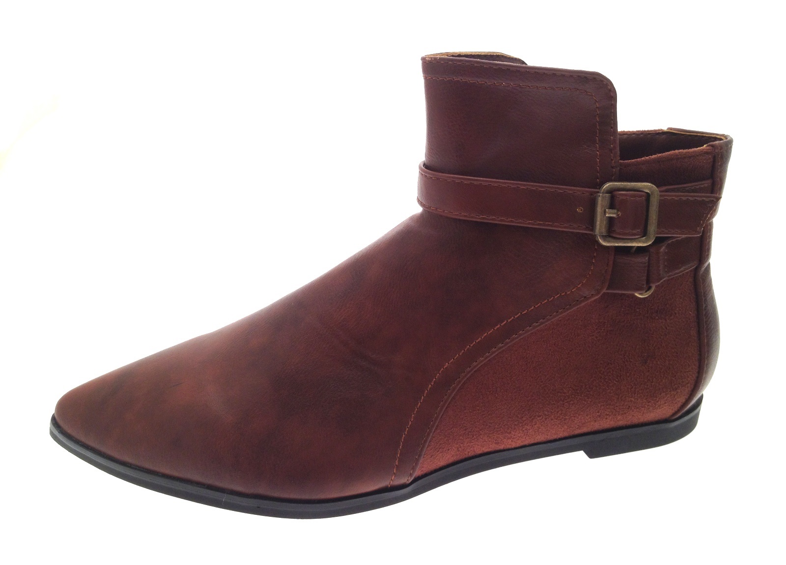 leather pixie ankle boots
